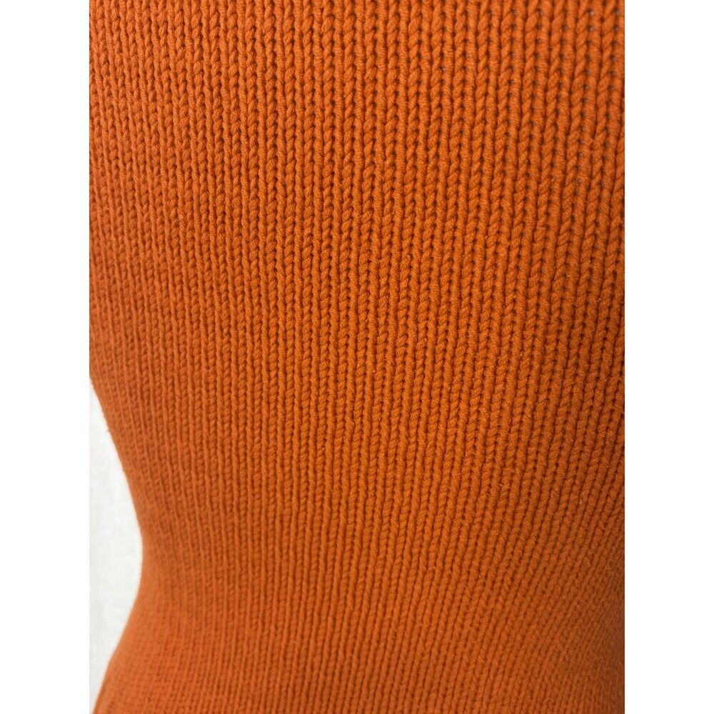 Isabel Marant Vintage Orange Short Sleeve Sweater Top Size 2 1990s - Picture 6 of 8